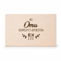 Geschenk Oma | Frühstücksbrett Holz | Schneidebrett Holz | Brotzeitbrett Gravur | Geburtstagsgeschenk | Bei Oma schmeckt's am besten