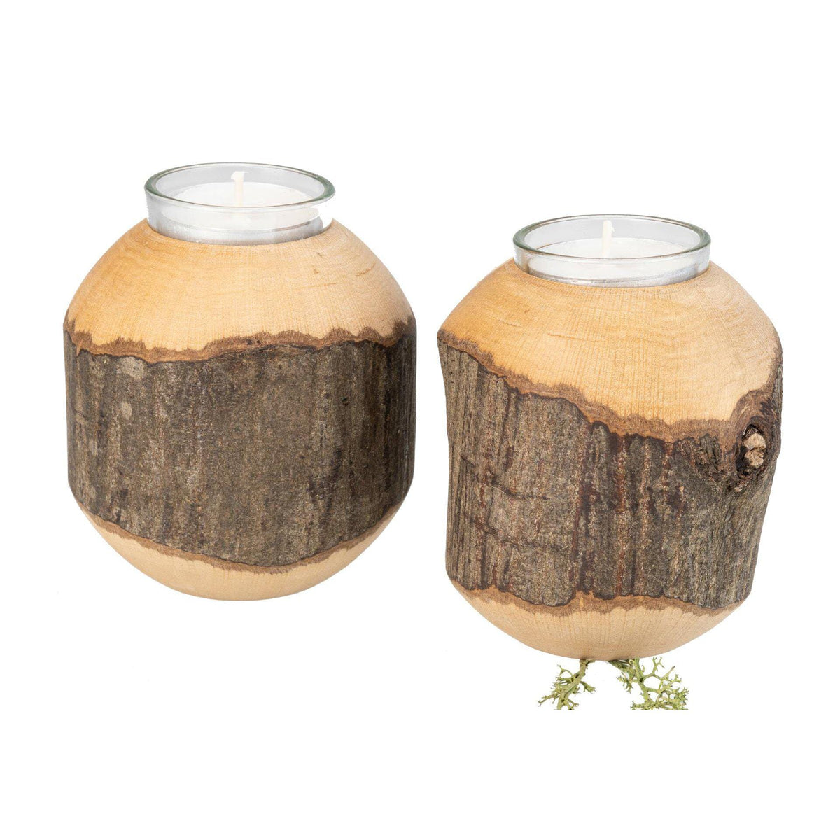 Teelichthalter Holz | Holzkugel Deko | Windlicht Holz | Wohnzimmer Deko | Einzugsgeschenk | Holz Deko | Boho Deko