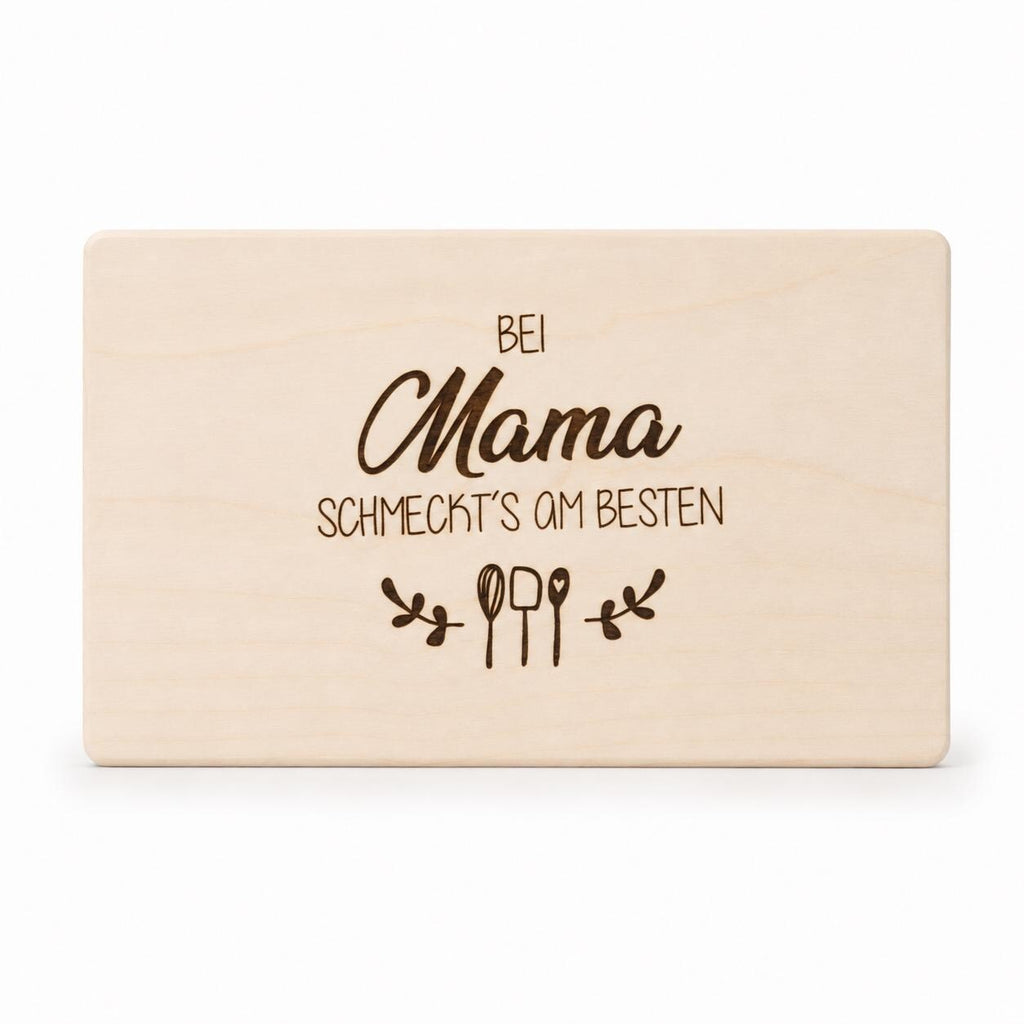 Mama Geschenk | Muttertag Geschenk | Frühstücksbrett Holz | Schneidebrett Holz | Geburtstagsgeschenk | Holzbrett Gravur