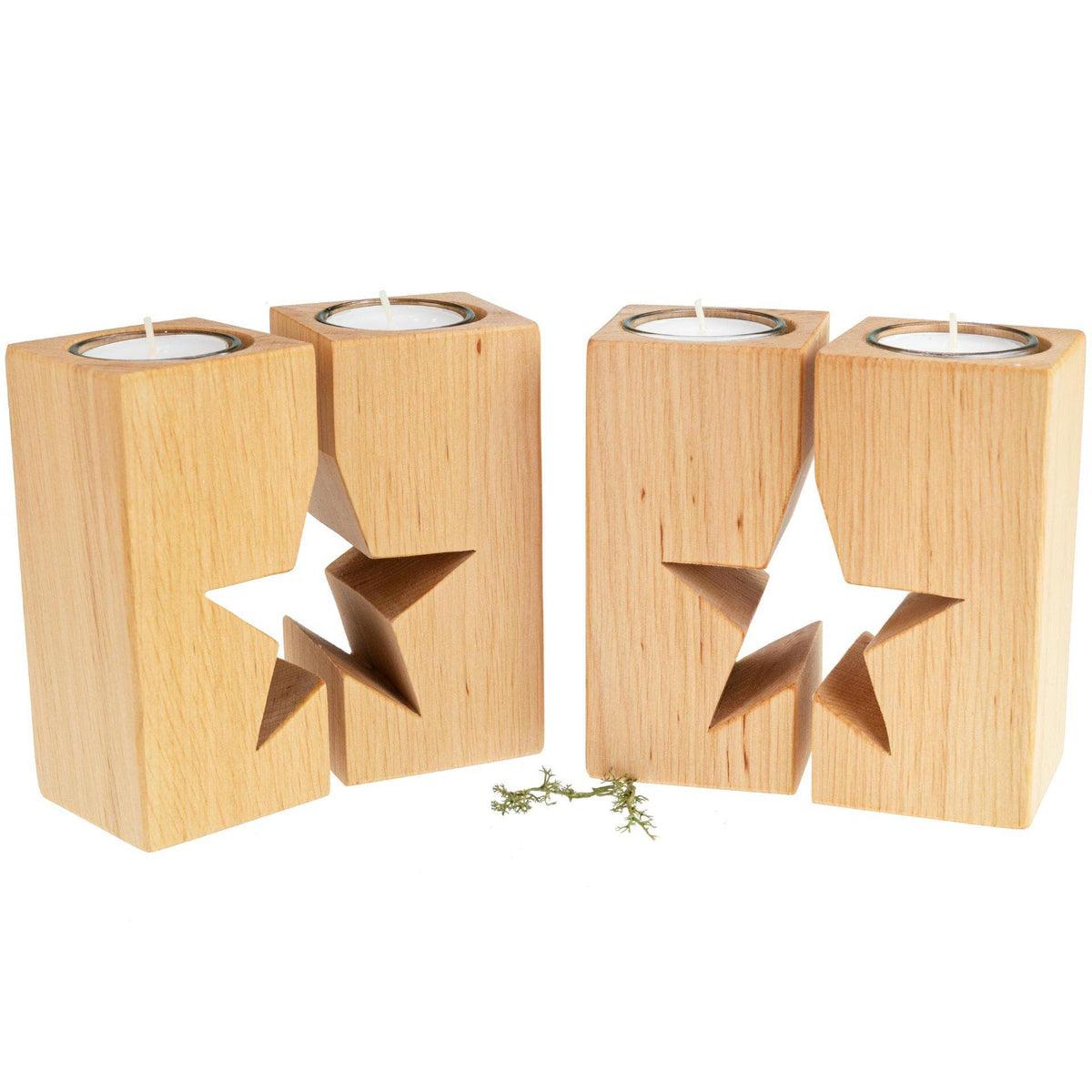 Teelichthalter Holz | Kerzenhalter Stern | Wohnzimmer Deko | Holz Deko | Weihnachtsdeko Holz | Einzugsgeschenk | Geschenkidee