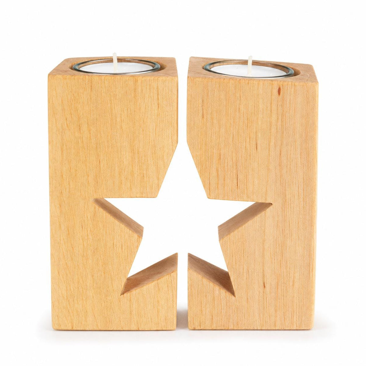 Teelichthalter Holz | Kerzenhalter Stern | Wohnzimmer Deko | Holz Deko | Weihnachtsdeko Holz | Einzugsgeschenk | Geschenkidee