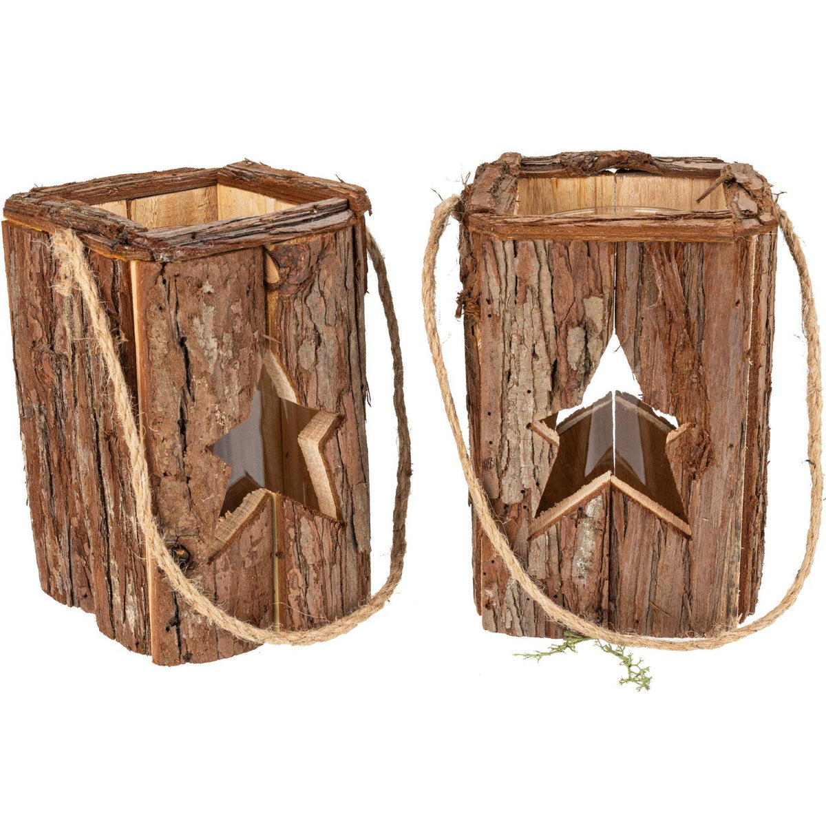 Holz Laterne | Windlicht Holz | Stern Laterne | Rustikale Deko | Wohnzimmer Deko | Einzugsgeschenk | Holz Deko Geschenk