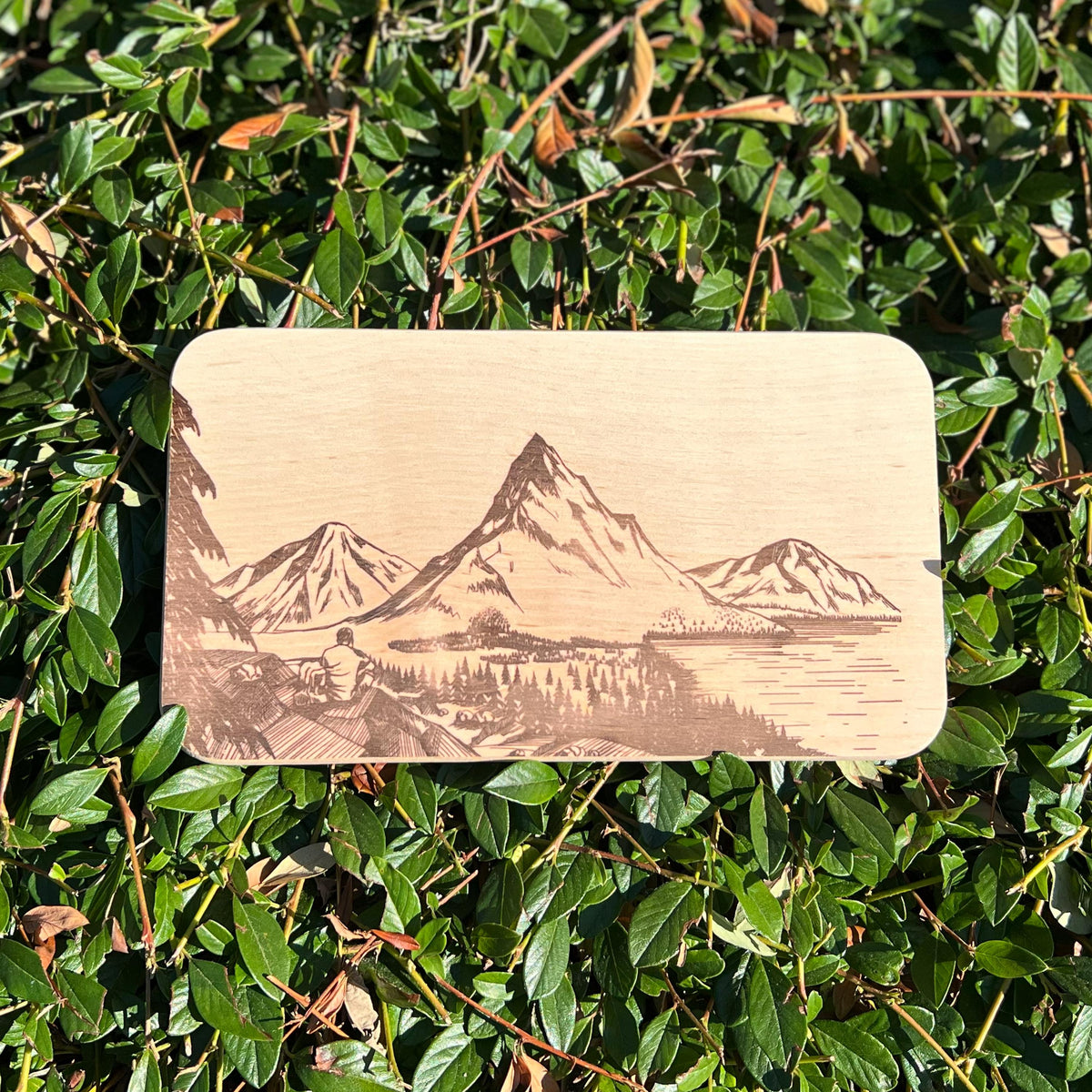 Frühstücksbrett Holz | Bergsucht Geschenk | Brotzeitbrett Wandern | Schneidebrett Holz | Bergliebe Deko | Geschenk Wanderer
