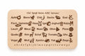 Schneidebrett Holz | Frühstücksbrett Kinder | ABC Lernbrett | Alphabet Lernen | Einschulung Geschenk | Geburtstagsgeschenk |Holzbrett Kinder