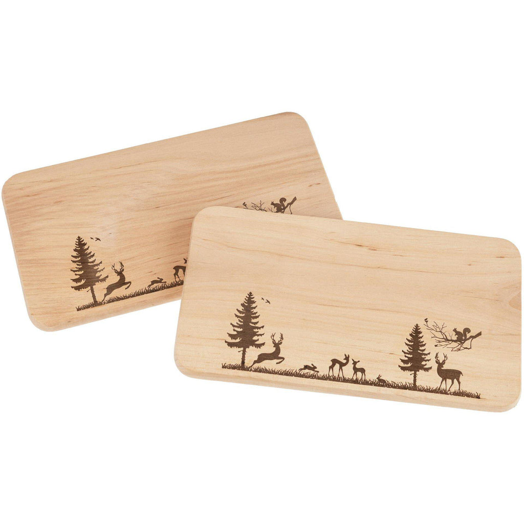 Schneidebrett Holz | Wald Panorama | Brotzeitbrett Küche | Holzbrett Deko | Geschenkidee Natur | Geburtstagsgeschenk
