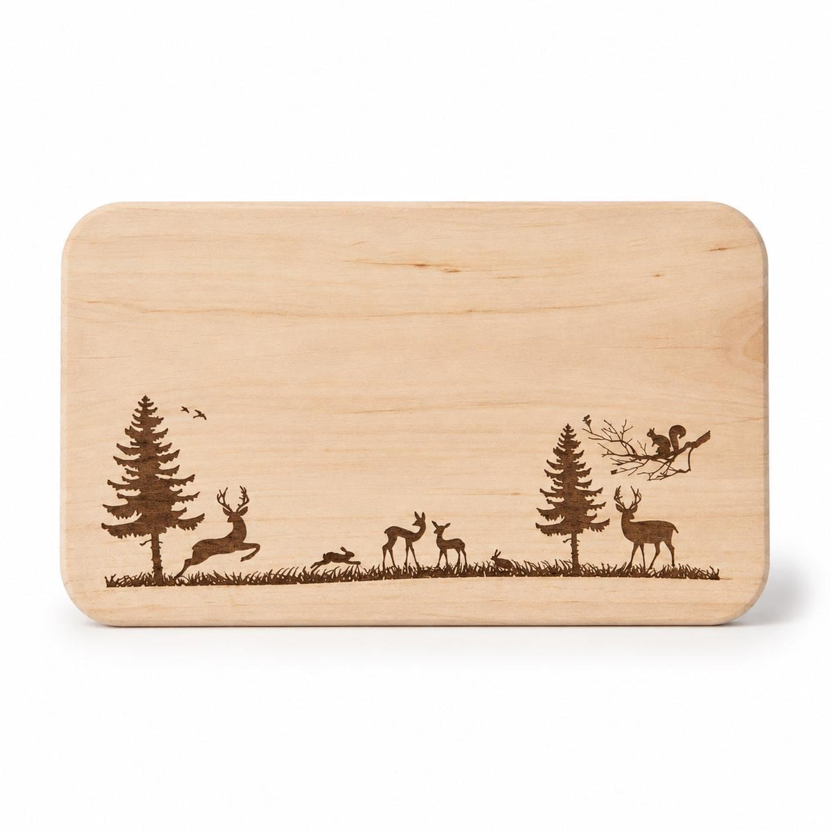 Schneidebrett Holz | Wald Panorama | Brotzeitbrett Küche | Holzbrett Deko | Geschenkidee Natur | Geburtstagsgeschenk